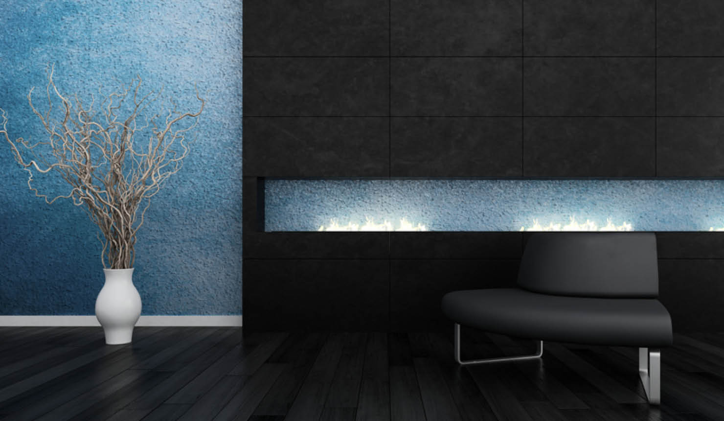 Wohnzimmer farbig